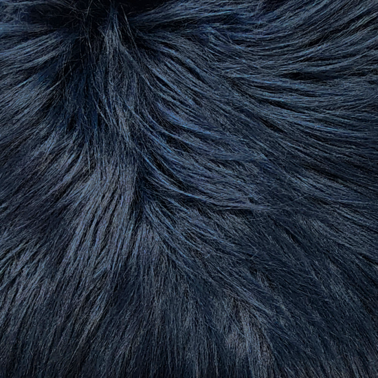 Midnight Blue Luxury Shag Faux Fur 2 Pile